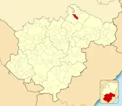 Расположение муниципалитета на карте провинции