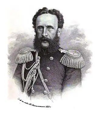 П. К. Услар на гравюре работы И. П. Пожалостина