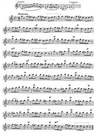 Ноты музыки танца «Узундара» из сборника «Азербайджанские народные песни и танцы» (Баку, 2014)