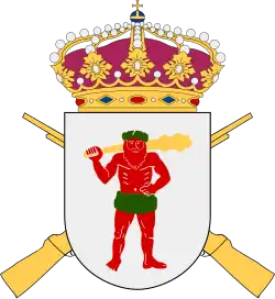 Герб Вестерботтенского полка (I 20/Fo 61) в 1977—1994 годах и Лапландской бригады (швед. Lapplandsbrigaden, NB 20) в 1994—1997 годах