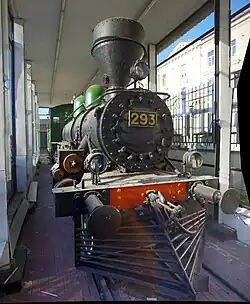 «Паровоз Ленина» в павильоне на платформе Финляндского вокзала