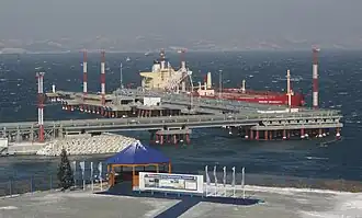 Нефтеналивной терминал, декабрь 2009