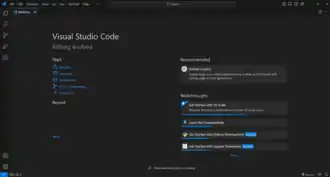 Скриншот программы Visual Studio Code