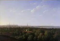 Вид Таллина со стороны Ласнамяэ. 1829. Холст, масло. Художественный музей Эстонии, Таллин