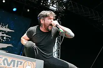 Эдди выступает на фестивале Vainstream в 2015 году