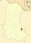 Расположение муниципалитета на карте провинции