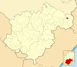 Расположение муниципалитета на карте провинции