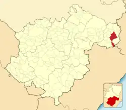 Расположение муниципалитета на карте провинции