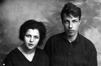Раиса Мессер и Валерий Друзин, около 1925 года, Ленинград