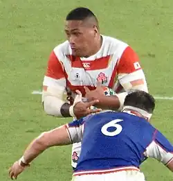 Виталий Живатов (номер 6) и Асаэли Ай Валу на чемпионате мира 2019