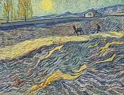 Огороженное поле с пахарем. Частная коллекция.