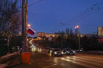 Улица Ванеева зимой