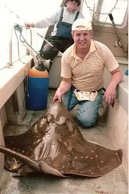 Скат, пойманный у берегов Ирландии.