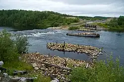 Разрушенный мост через Уру