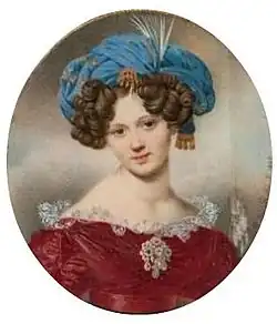 Миниатюра работы П. О. Росси (1825)