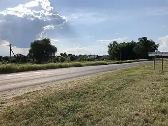 Въезд со стороны Гомеля, июнь 2019