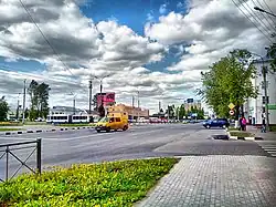 Октябрьская улица у пересечения с Воскресенским бульваром