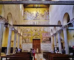 «Страшный суд» на западной стене храма