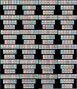 Все 384 марки серии «Гербы». Венесуэла (1951-1954)