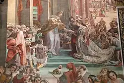 Бракосочетание Эсфири и Артаксеркса. Деталь