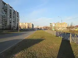 Вид на восток от Земского переулка