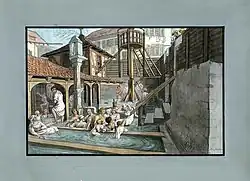 Купальня Веренабад. 1820. Бумага, акварель. Частное собрание