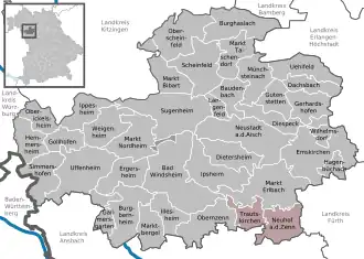 Нойхоф-ан-дер-Ценн на карте