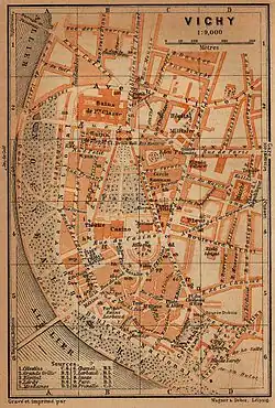 План города Виши в 1914 году