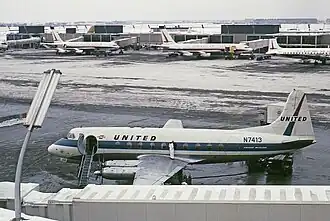 Vickers 745D Viscount компании United Air Lines