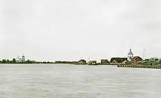 Вид с плотины Имп. Марии Феодоровны на Каргулино и Крохино