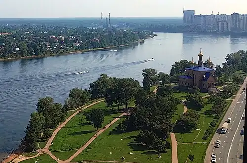 Вид на храм с высоты