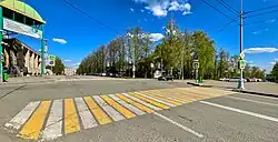 Перекрёсток с улицей Вадима Сивкова