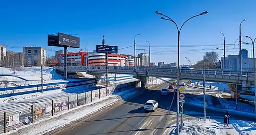 Путепровод на перекрёстке с улицей Шевченко