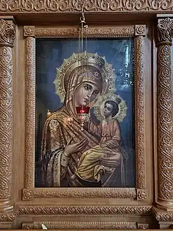 Список Виленской иконы Божией Матери, находящийся в Романовском (Константино-Михайловском) храме города Вильнюс.