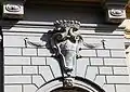 Герб рода фон Хохбергов на фасаде Виллы Монтальто во Фьезоле, 1880-е годы