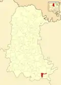 Расположение муниципалитета на карте провинции