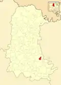 Расположение муниципалитета на карте провинции