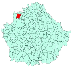 Расположение муниципалитета на карте провинции