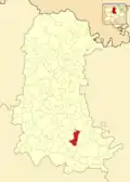 Расположение муниципалитета на карте провинции