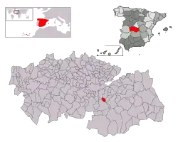 Расположение муниципалитета на карте провинции