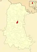 Расположение муниципалитета на карте провинции