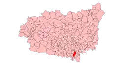 Расположение муниципалитета на карте провинции