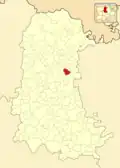 Расположение муниципалитета на карте провинции