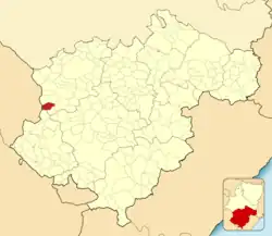 Расположение муниципалитета на карте провинции