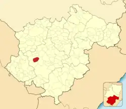 Расположение муниципалитета на карте провинции