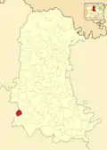 Расположение муниципалитета на карте провинции