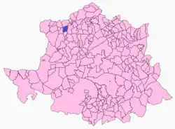 Расположение муниципалитета Вильясбуэнас-де-Гата на карте провинции