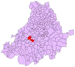 Расположение муниципалитета на карте провинции