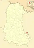 Расположение муниципалитета на карте провинции