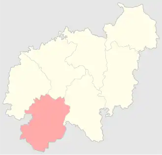 Лидский уезд на карте